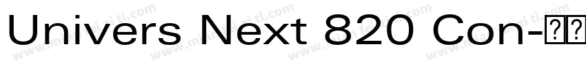 Univers Next 820 Con字体转换